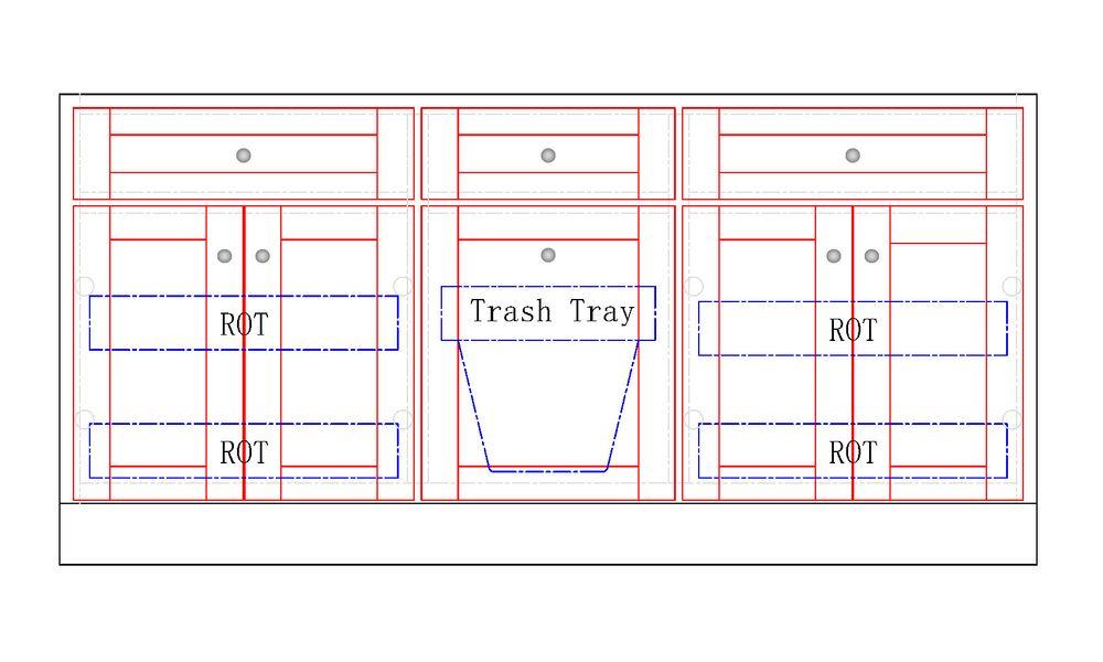 Kitchen Island 84x33x34.5