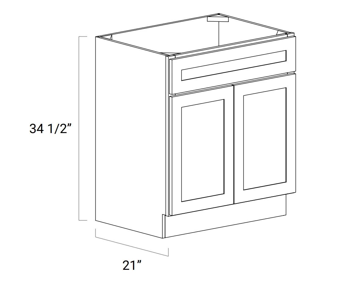 BATHROOM VANITY CABINETS - Vanity Sink Base - VSB243421