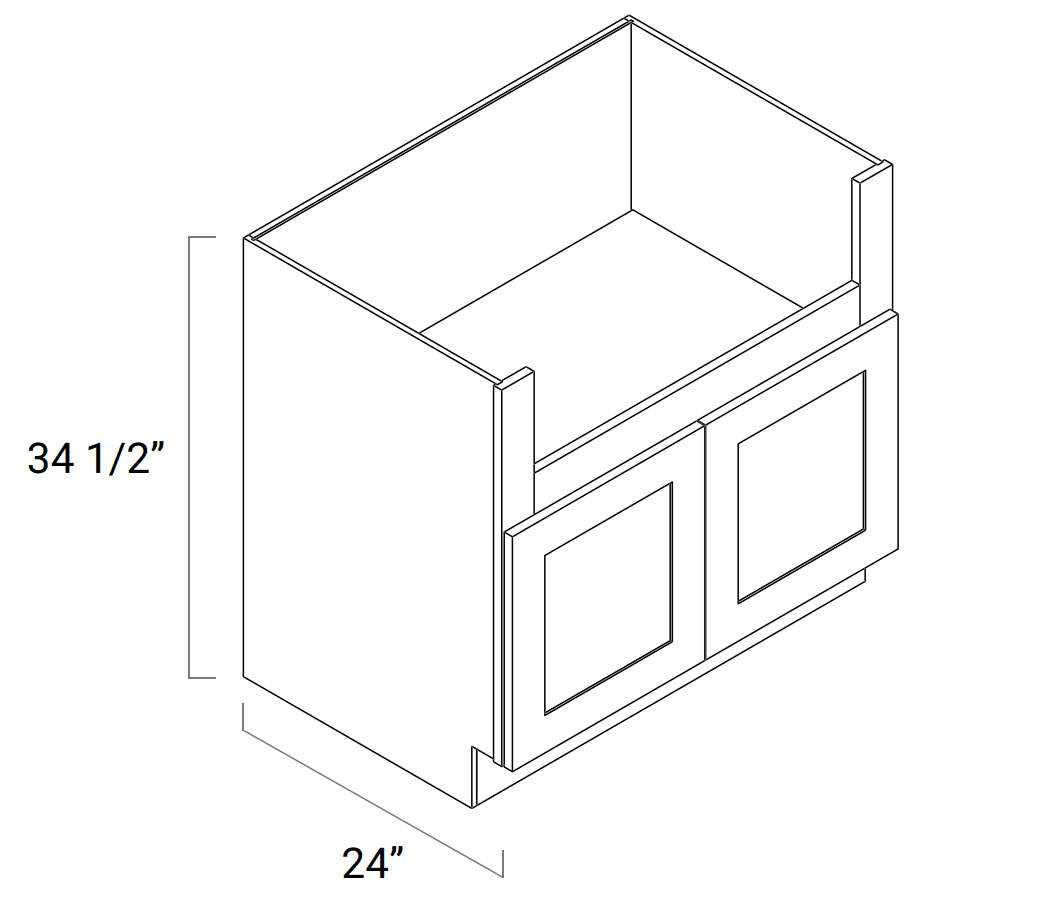 BASE CABINETS - Farmhouse Sink Base - FSB36