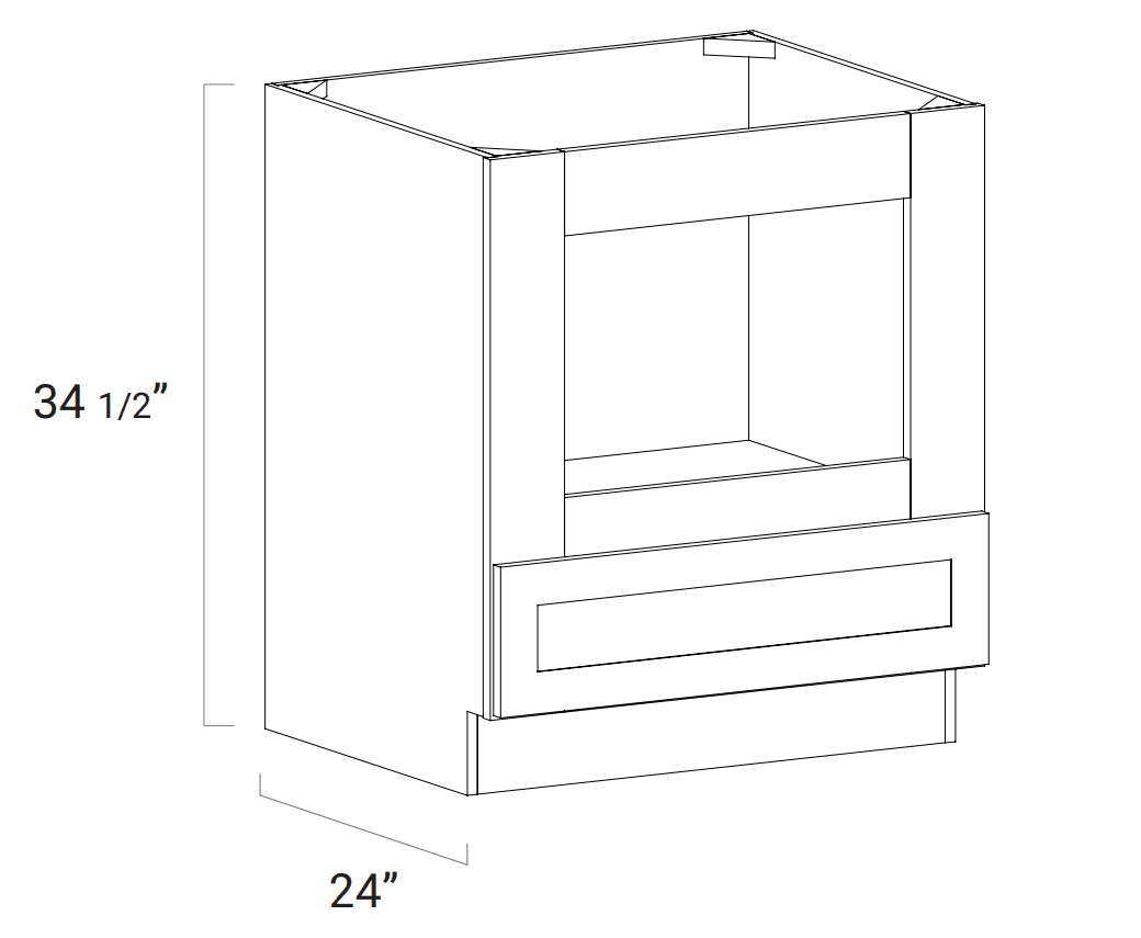 BASE CABINETS - Microwave Base - MWB30